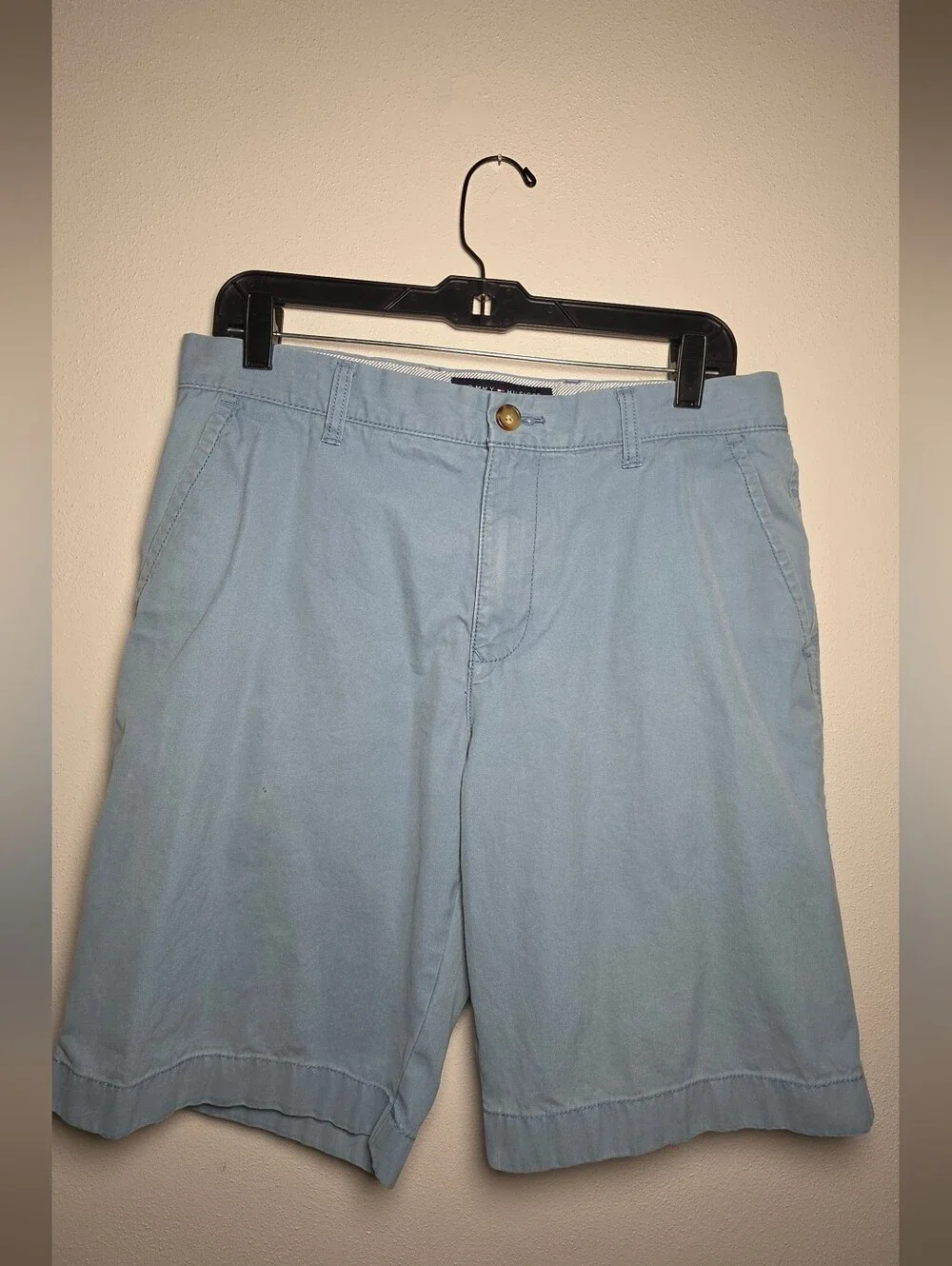 Tommy Hilfiger Light Blue Cotton Chino Shorts